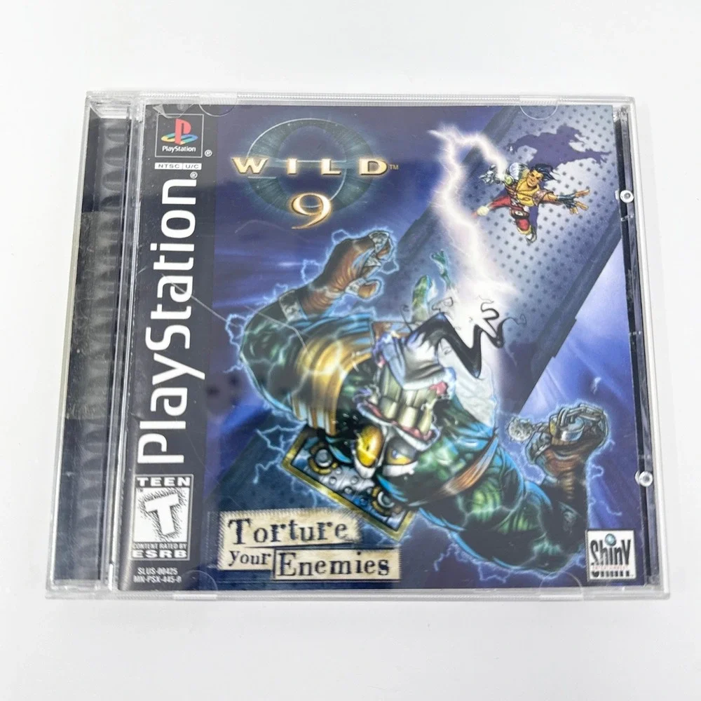 Wild 9 (Sony PlayStation 1, PS1 1998) CIB Complete With Reg. Card  Tested